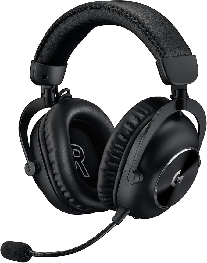 Logitech G PRO X 2 Lightspeed Wireless Gaming Headset: Detachable Boom Mic, 50mm Graphene Drivers, DTS:X Headphone 2.0—7.1 Surround, Bluetooth/USB/3.5mm Aux, for PC - Black